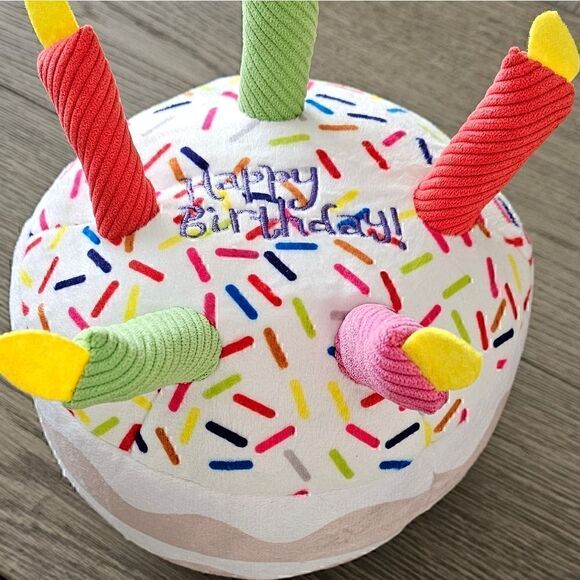 Birthday Cake Plush Dog Toy for Big Dogs Brand New NWT - Picture 6 of 8